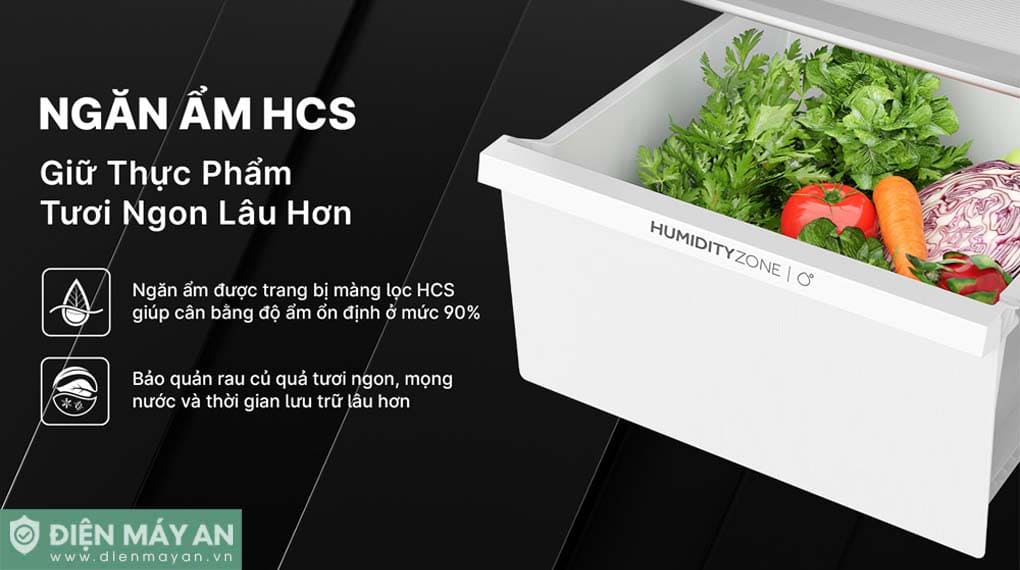 Tủ lạnh Aqua Inverter 569 lít Side By Side AQR-S633XA(SL)