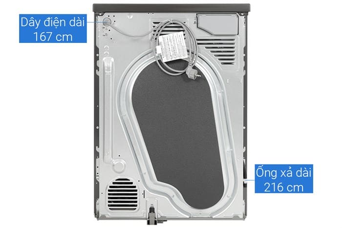 Máy sấy bơm nhiệt LG 10.5 kg DVHP50B