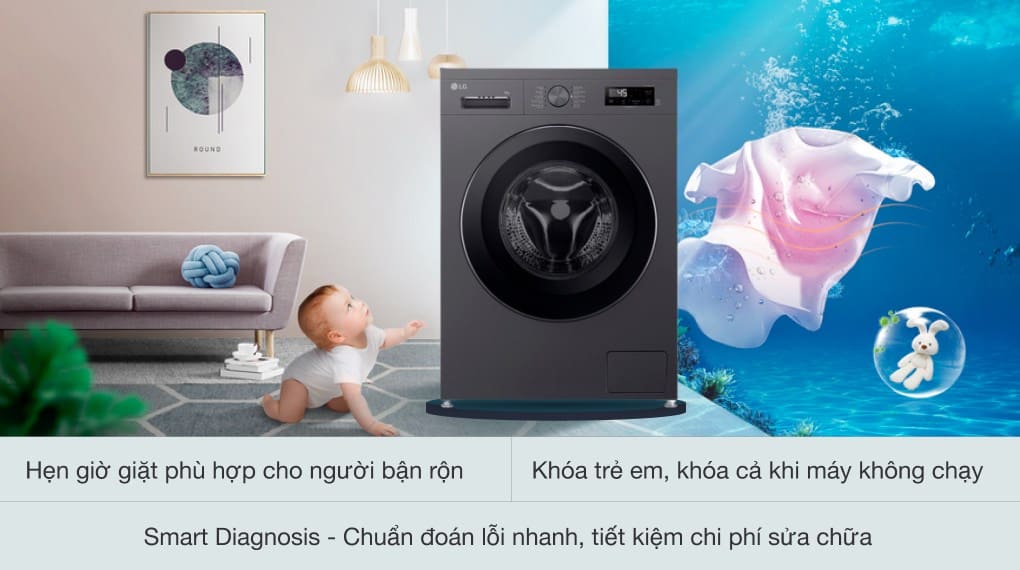Máy giặt LG Inverter 9 kg FB1209S5M