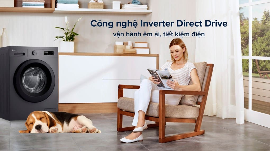 Máy giặt LG Inverter 9 kg FB1209S6M