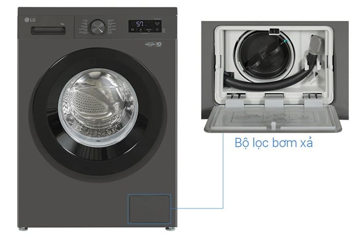 Máy giặt LG Inverter 9 kg FB1209S6M
