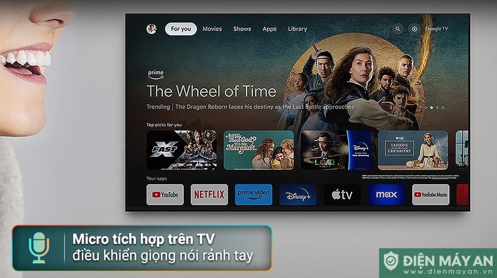 Google Tivi Mini LED Sony AI 4K 98 inch K-98XR50