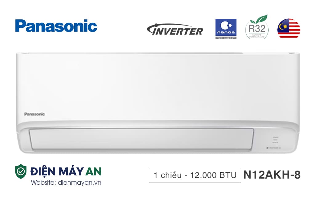 Điều Hòa Panasonic 12000 BTU 1 Chiều CU/CS-N12AKH-8 - Mẫu 2025