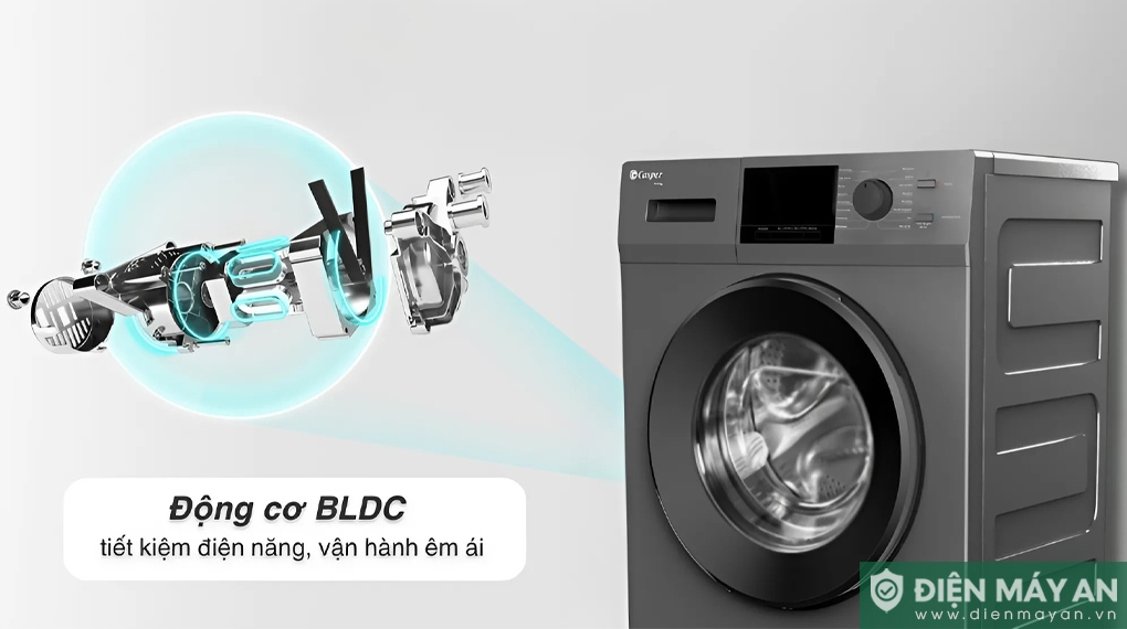 Máy giặt cửa trước WF-95VG5 sử dụng động cơ Inverter BLDC