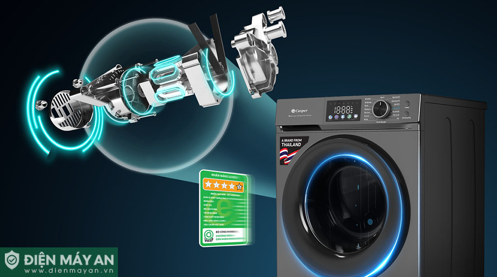 Máy Giặt Casper Inverter ProWash 12.5 Kg WF-D125VGR1