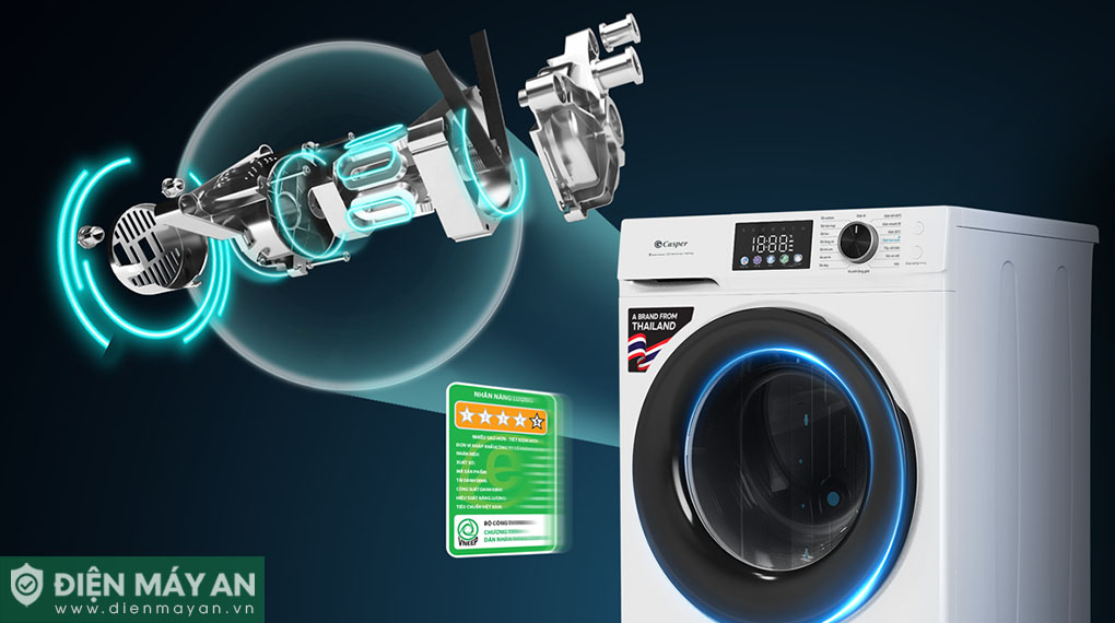 Máy Giặt Casper Inverter ProWash 8 Kg WF-D8VWR1