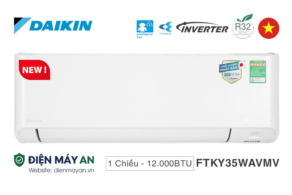 Điều Hòa Daikin Inverter 12000 BTU 1 Chiều FTKY35WAVMV