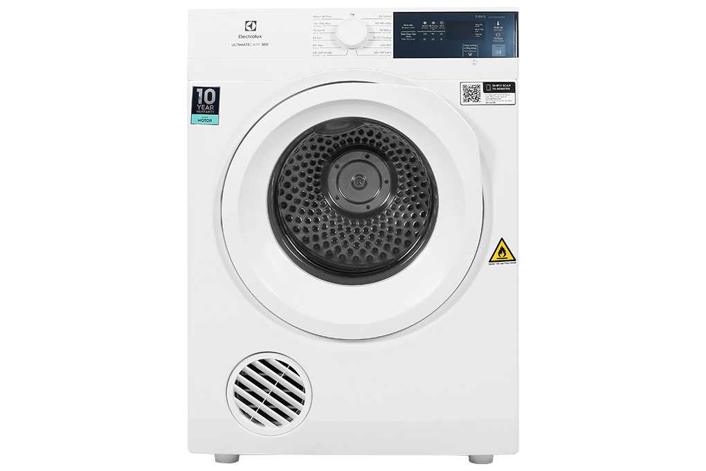 Máy Sấy Thông Hơi Electrolux 8.5 Kg EDV854J3WB