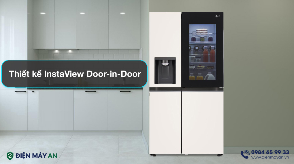 Tủ Lạnh LG Inverter 635 Lít Side By Side InstaView Door-in-Door GR-X257BG - thiết kế