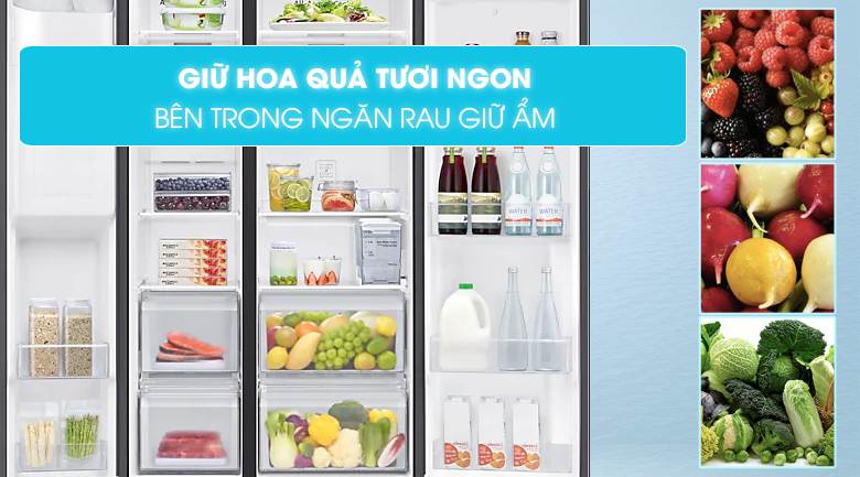 Tủ Lạnh Family Hub Samsung Inverter 616 Lít RS64T5F01B4/SV