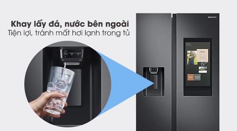 Tủ Lạnh Family Hub Samsung Inverter 616 Lít RS64T5F01B4/SV