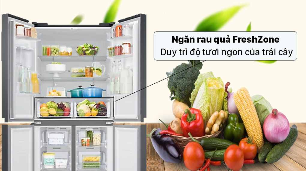 Tủ Lạnh Multi Door Samsung Inverter 488 Lít RF48A4010B4/SV