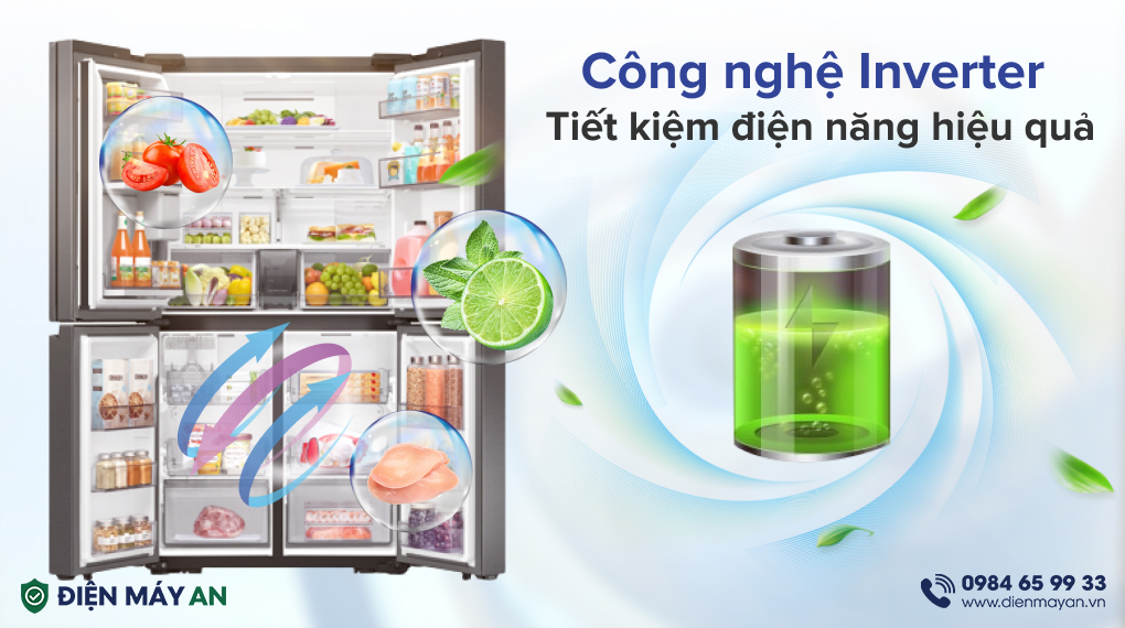 Tủ Lạnh Samsung Inverter 648 Lít Multi Door RF59C766FB1/SV
