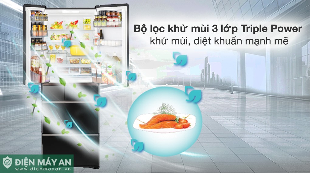 Tủ Lạnh Hitachi Inverter 615 Lít Multidoor R-WX620KV XK